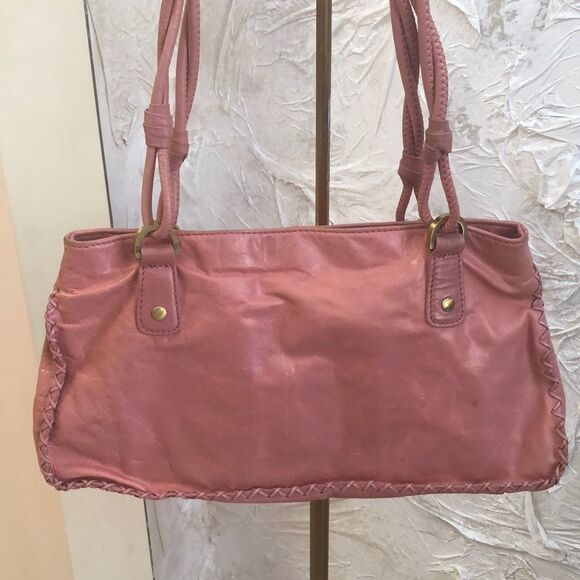 Sigrid Olsen soft pink leather bag. - Picture 2 of 8